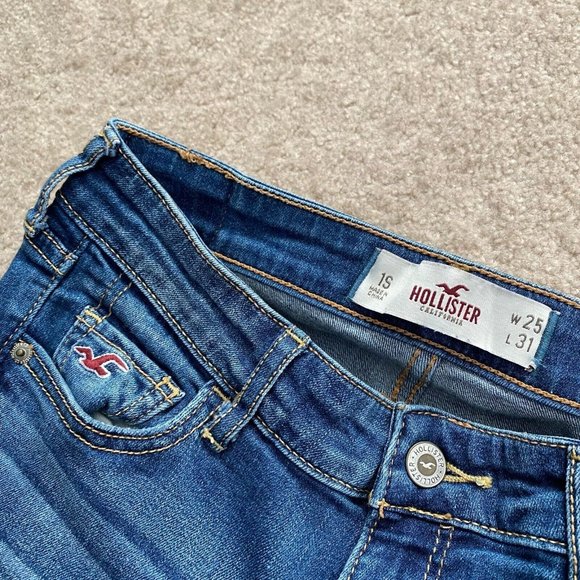 Hollister Juniors 1S / 1 Short Denim Jeans Actual W 25.5 x I 29 1/4 Short Inseam - Picture 12 of 12